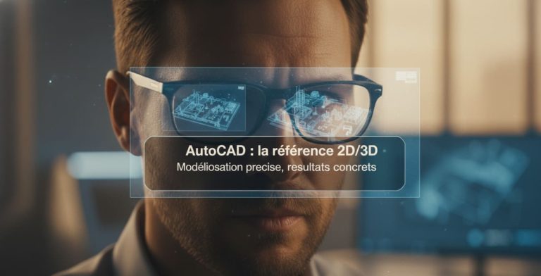 logiciel de plan de masse industriel AutoCAD en modélisation 2D et 3D pour projets industriels