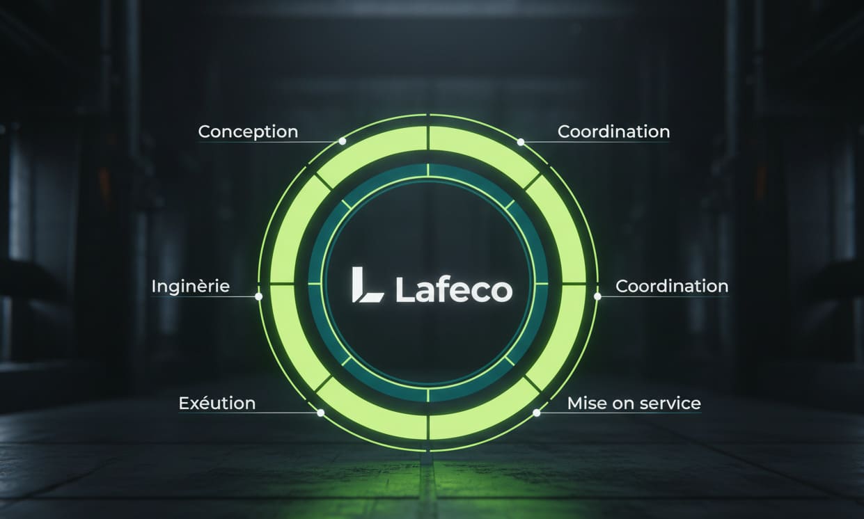 Diagramme Lafeco360° – conception, ingénierie, coordination, exécution, mise en service