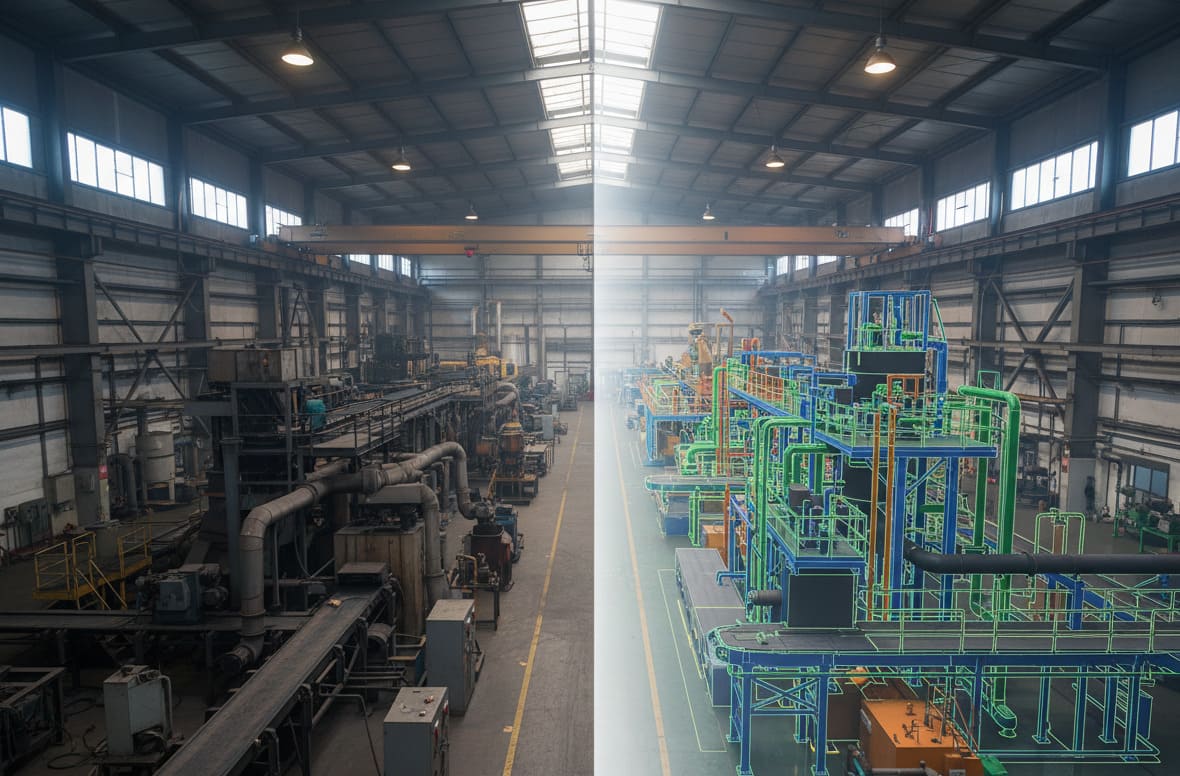 Modélisation 3D d’usines et lignes de production