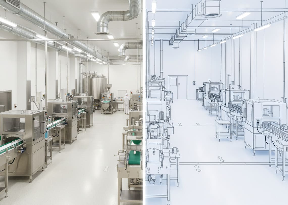 Modélisation 3D d’un atelier agroalimentaire